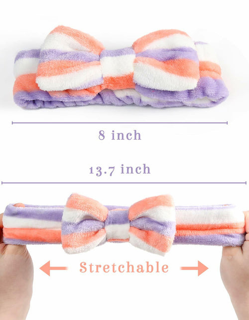 Load image into Gallery viewer, 3 Otters Spa Headband Set 8PCS Soft Microfiber Face Wash for Women Girls
