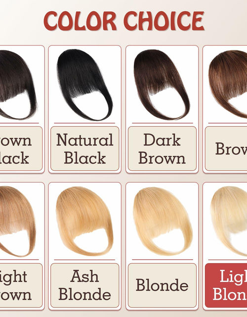 Load image into Gallery viewer, starluck Clip in Bangs 9g 100% Human Hair Extensions Light Blonde
