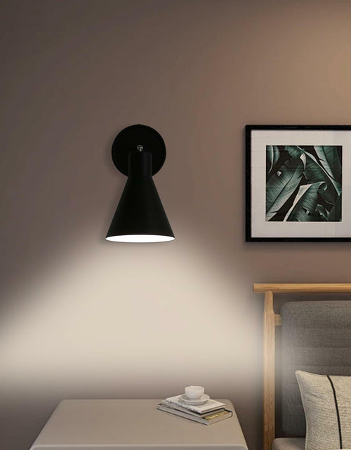 Load image into Gallery viewer, FILIMITIY Battery Operated Modern Dimmable LED RGB Wall Sconce Black
