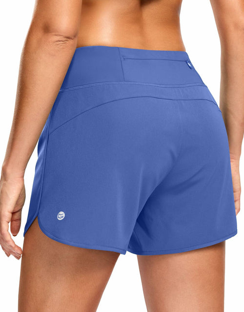 Load image into Gallery viewer, G Gradual Women's 3" Running Shorts Mesh Liner Phone Pockets Blue Size XS
