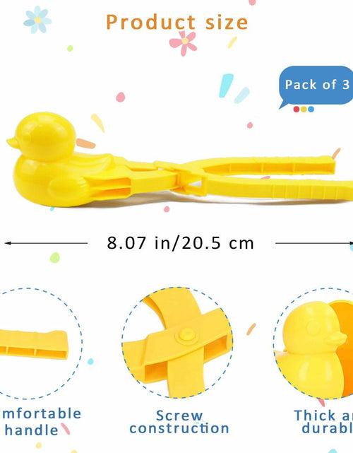 Load image into Gallery viewer, Onigiri Mold 3 Pcs Non-Stick Duck 3D Animal Rice Ball Maker with 100 Gloves
