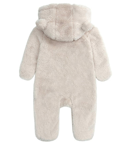 [Like New] TAOHONG Baby Hooded Fleece Jumpsuit Snowsuit Bear Ear Warm Romper Size N/A