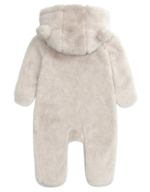 Load image into Gallery viewer, [Like New] TAOHONG Baby Hooded Fleece Jumpsuit Snowsuit Bear Ear Warm Romper Size N/A
