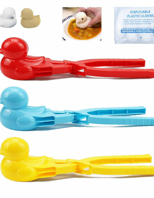 Load image into Gallery viewer, Onigiri Mold 3 Pcs Non-Stick Duck 3D Animal Rice Ball Maker with 100 Gloves
