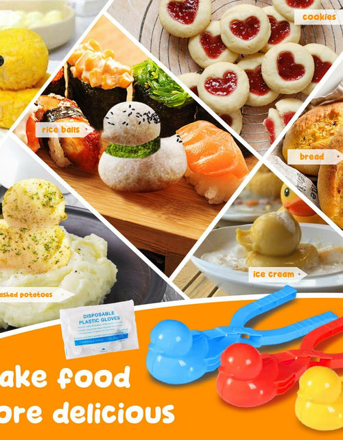 Load image into Gallery viewer, Onigiri Mold 3 Pcs Non-Stick Duck 3D Animal Rice Ball Maker with 100 Gloves
