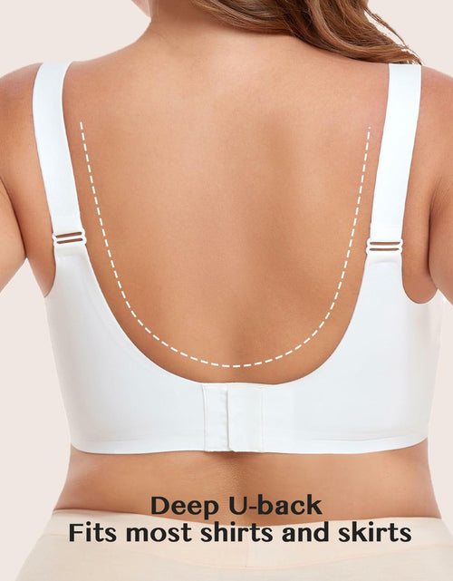 Load image into Gallery viewer, Gailife Nursing Bra Maternity Seamless Bralettes with Extenders White Size M

