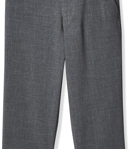 Calvin Klein Boys Flat-Front Bi-Stretch Pant Straight Leg Grey Heather Size 14