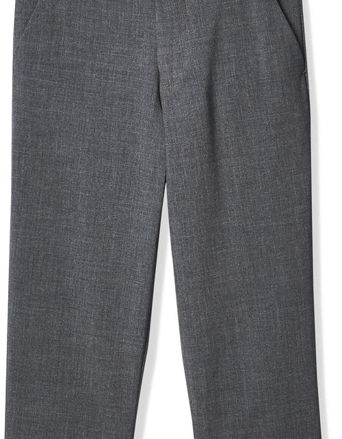 Load image into Gallery viewer, Calvin Klein Boys Flat-Front Bi-Stretch Pant Straight Leg Grey Heather Size 14
