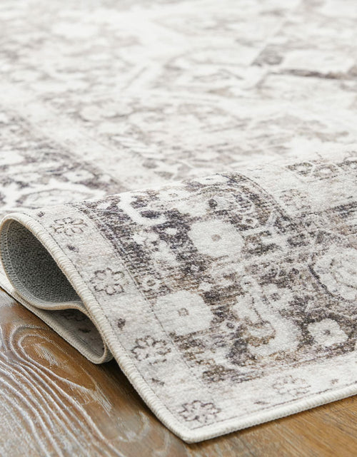 Load image into Gallery viewer, jinchan Area Rug 4x6 Washable Vintage Floral Non Slip Indoor Greige
