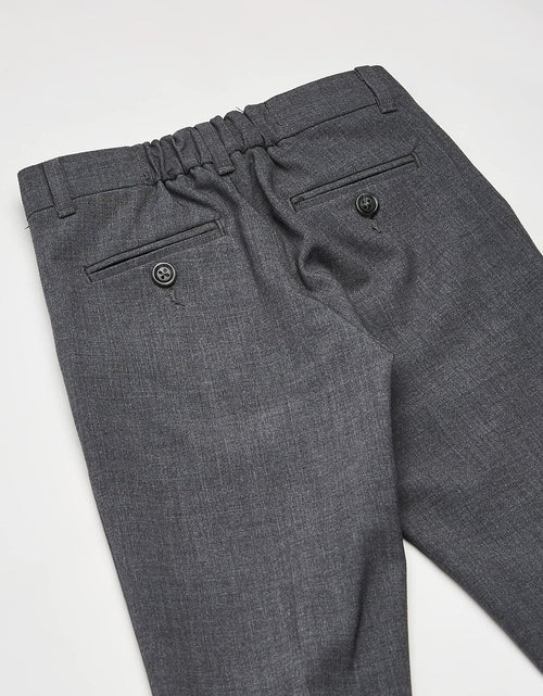 Load image into Gallery viewer, Calvin Klein Boys Flat-Front Bi-Stretch Pant Straight Leg Grey Heather Size 14
