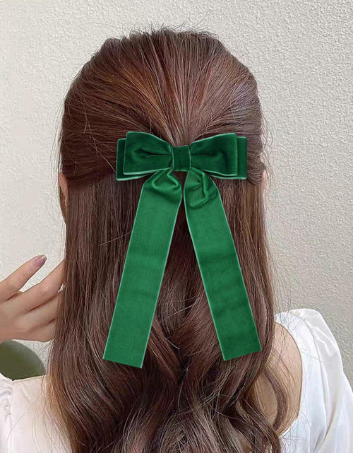 Load image into Gallery viewer, 6 Colors Velvet Bow Hair Ties Hair Styling Accessories for Women Girls
