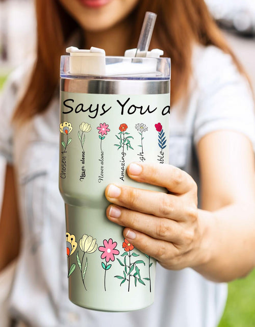 Load image into Gallery viewer, UV DTF Cup Wrap Transfer 6 Sheets Bible Verse Floral Waterproof 40oz Tumbler
