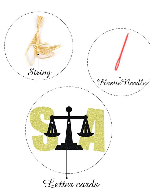 Load image into Gallery viewer, Straight Outta Law School Banner Graduation 2025 Glittery Congrats Lawyer
