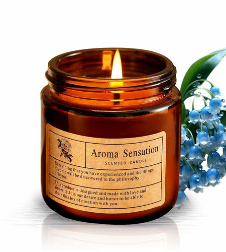 Aaicandle Bluebell Scented Candle 3.5oz Jar Birthday Gift