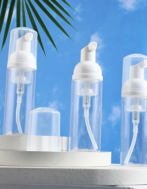 Load image into Gallery viewer, ZEYIYER 3PCS 1.7oz Foam Pump Bottle Travel Size 50ml Clear Dispenser
