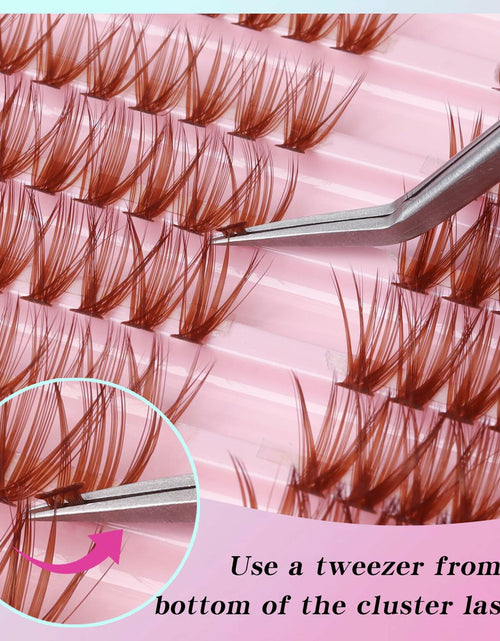 Load image into Gallery viewer, Losha Lash Clusters Wispy Brown D Curl 9-16mm 300pcs
