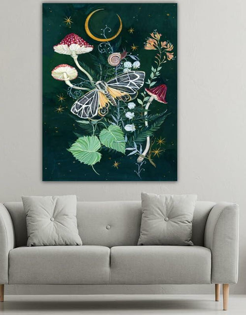 Load image into Gallery viewer, Umootek Night Jungle Tapestry Wall Hanging Darkgreen 37x29 in
