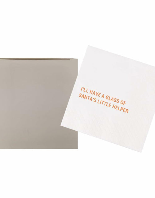 Load image into Gallery viewer, [Like New] VOWFOO Funny Christmas Cocktail Napkins 100pcs Holiday New Years Eve
