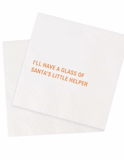 Load image into Gallery viewer, [Like New] VOWFOO Funny Christmas Cocktail Napkins 100pcs Holiday New Years Eve
