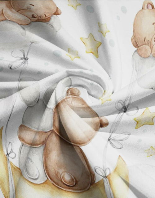 Load image into Gallery viewer, Baocicco 6ft Cartoon Bear Rabbit Round Backdrop White Clouds Watercolor
