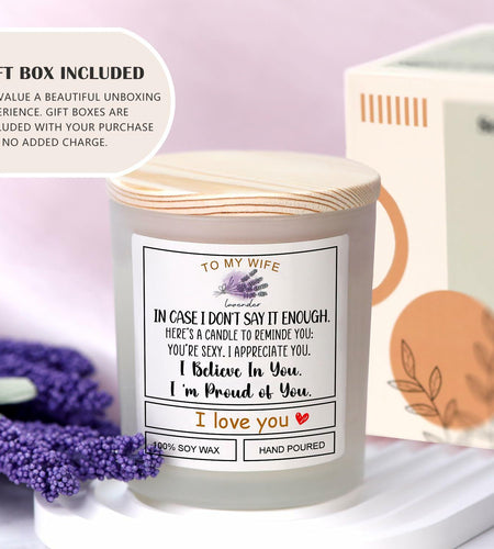 [Like New] Romantic Candle Gift for Wife Valentines Birthday Anniversary Gift