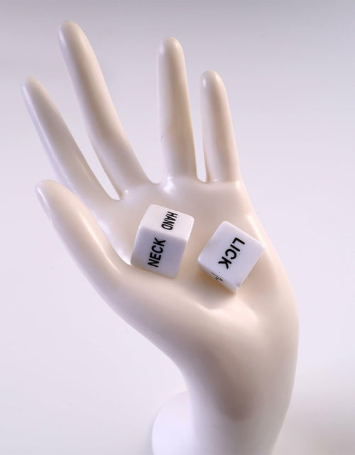 Load image into Gallery viewer, Romantic Naughty Dice Set Couples Game 36 Ways to Play White Anniversary Gift
