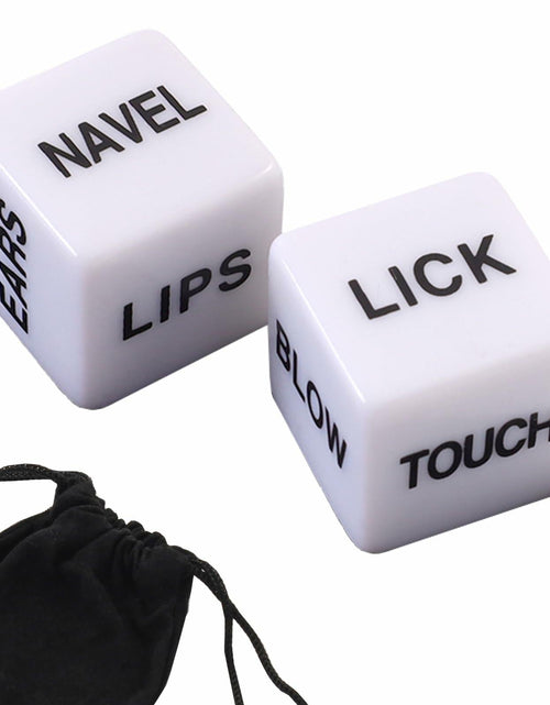 Load image into Gallery viewer, Romantic Naughty Dice Set Couples Game 36 Ways to Play White Anniversary Gift
