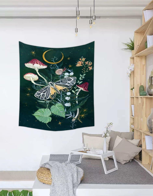 Load image into Gallery viewer, Umootek Night Jungle Tapestry Wall Hanging Darkgreen 37x29 in
