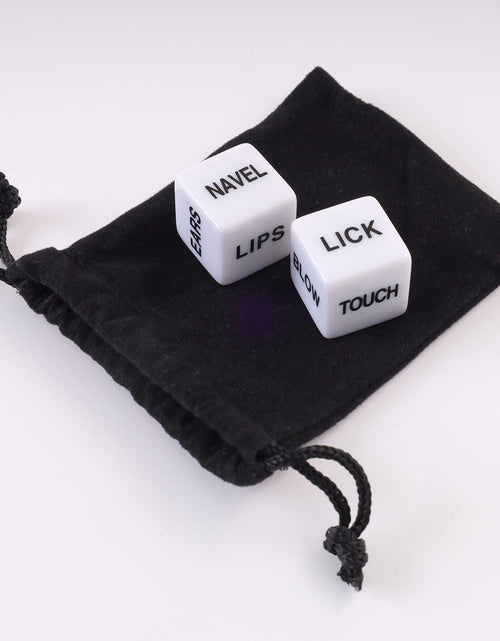 Load image into Gallery viewer, Romantic Naughty Dice Set Couples Game 36 Ways to Play White Anniversary Gift
