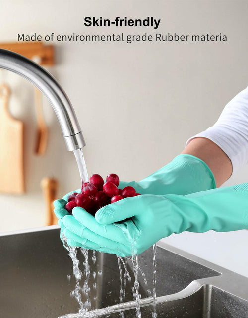 Load image into Gallery viewer, FCTTD Rubber Cleaning Gloves 6 Pairs Small Multicolor Kitchen Dishwashing
