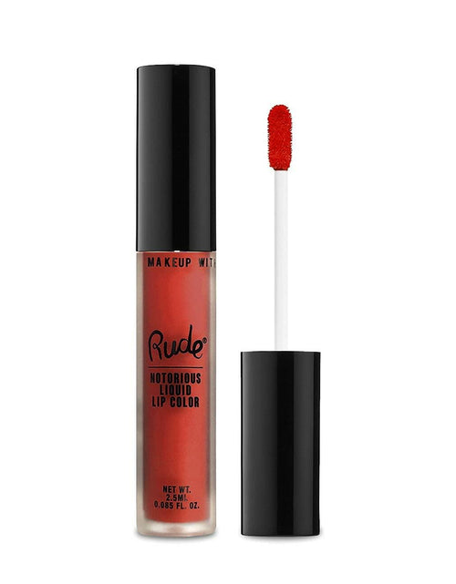 Load image into Gallery viewer, Rude Cosmetics Notorious Rich Long Liquid Lip Color Poison Fruit 0.1 oz
