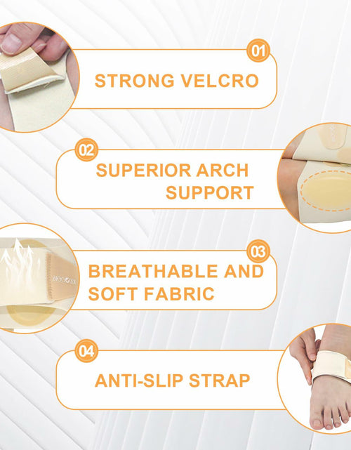 Load image into Gallery viewer, BIGGCOOL Arch Support Bands Adjustable for Flat Feet Pain Relief Compression

