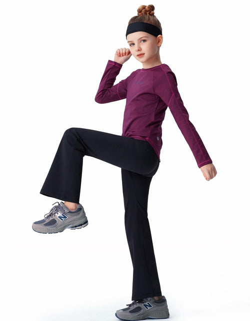 Load image into Gallery viewer, all about pants Kids Activewear Leggings Super Soft Black Flare Yoga Pants US 8
