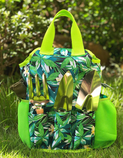 Load image into Gallery viewer, [Like New] 9-Piece Garden Tools Set with Gloves and Colorful Tote - Gardening Kit

