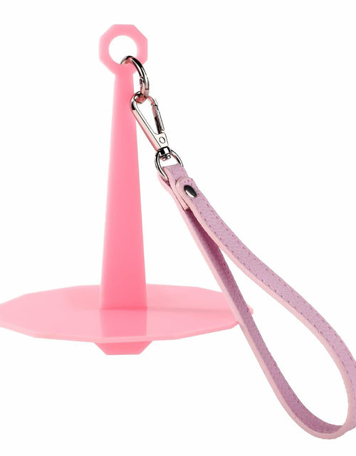 Load image into Gallery viewer, Portable Wrist Yarn Holder Leather Strap Yarn Spinner Organizer Pink
