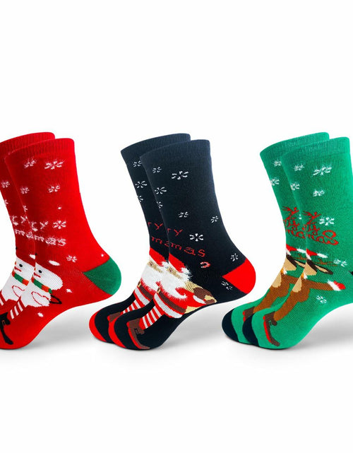 Load image into Gallery viewer, KKVXVEUQZ Women's Christmas Socks Premium Cotton Holiday Gift Festive (3)
