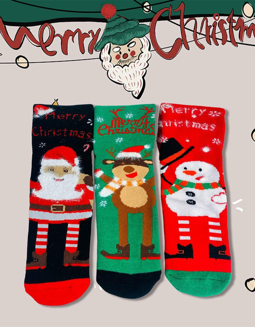 Load image into Gallery viewer, KKVXVEUQZ Women's Christmas Socks Premium Cotton Holiday Gift Festive (3)

