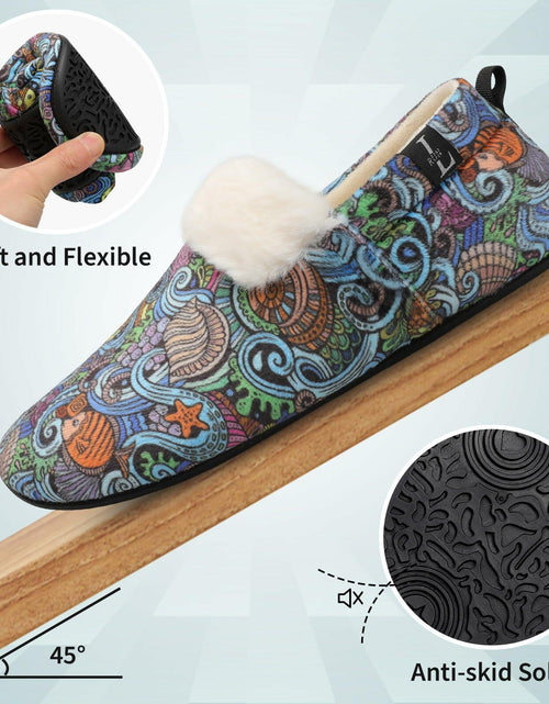 Load image into Gallery viewer, L-RUN Mens Slippers Soft Lightweight Slip-On Indoor Shoes Blue XL US
