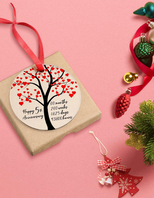 Load image into Gallery viewer, Fipsieneml 5th Anniversary Acrylic Ornament 5 Year Couples HL-AC-12

