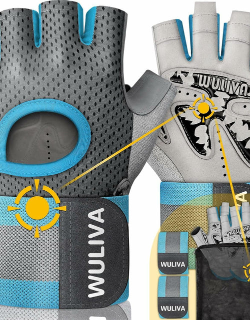 Load image into Gallery viewer, WULIVA Workout Gloves Padded Detachable Strap Gym Cycling Training Bag
