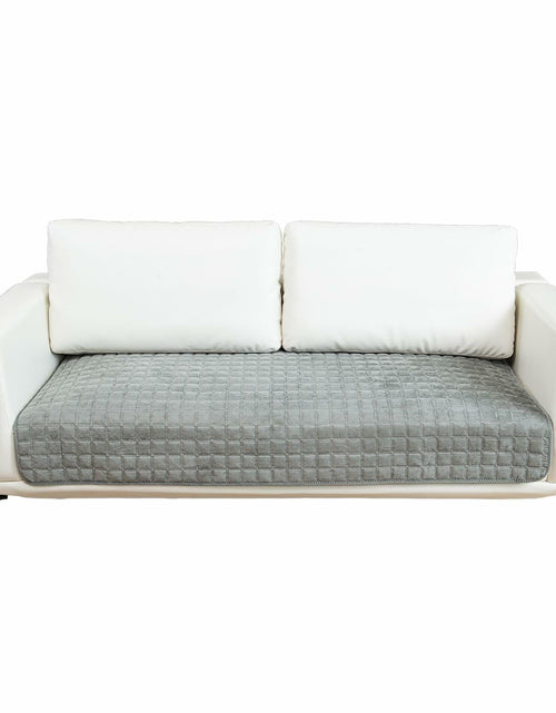 Load image into Gallery viewer, TAOMOCASTL Corduroy Sectional Sofa Cover Non Slip Washable Gray 28x70 1pc
