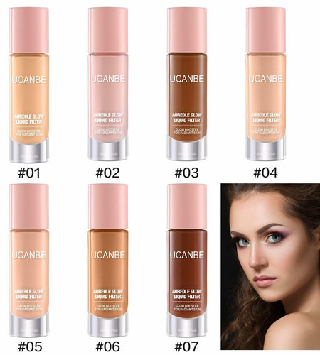 UCANBE Halo Glow Liquid Filter Face Complexion Booster 0.91oz Medium Tan