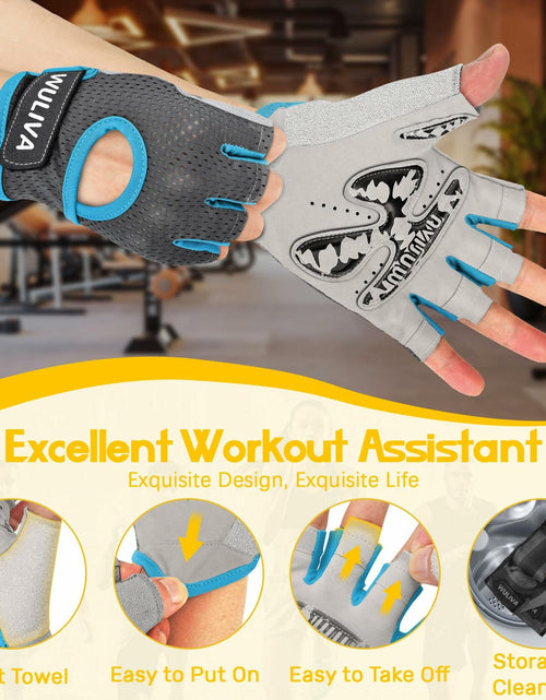 Load image into Gallery viewer, WULIVA Workout Gloves Padded Detachable Strap Gym Cycling Training Bag
