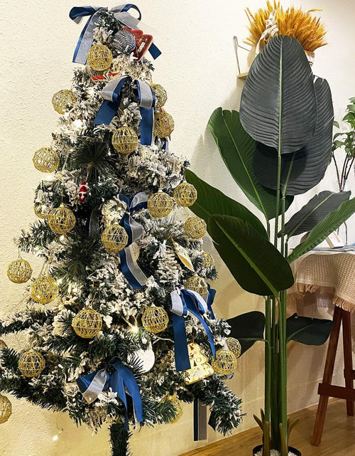 Load image into Gallery viewer, 16 Golden Christmas Balls Ornaments 2.36in Gold Glitter Tree Decor
