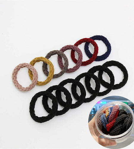 XXFBJNMD 20 pcs Strong Elastic Non-marking Thick Rubber Hair Bands Rope