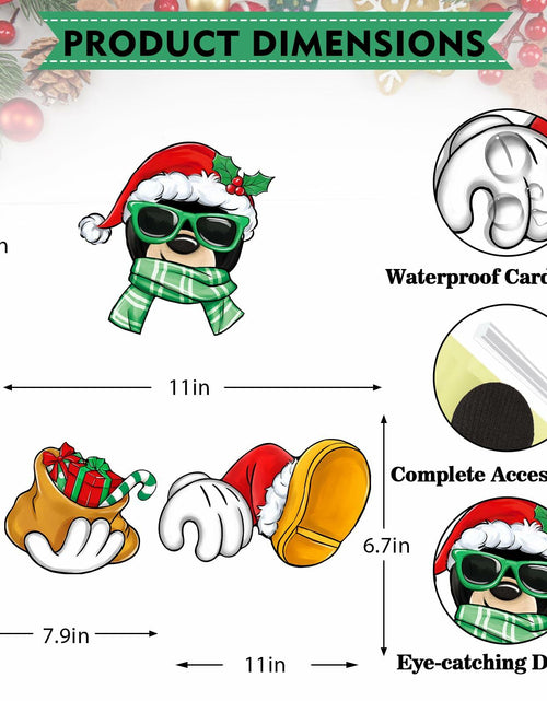 Load image into Gallery viewer, Bolisom Christmas Fence Peeker Garden Yard Sign Outdoor Xmas Decor

