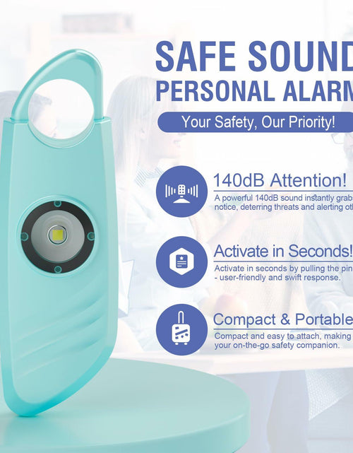 Load image into Gallery viewer, [Like New] Safe Sound Personal Alarm 2 Pack 140db Siren Strobe Light Key Chain
