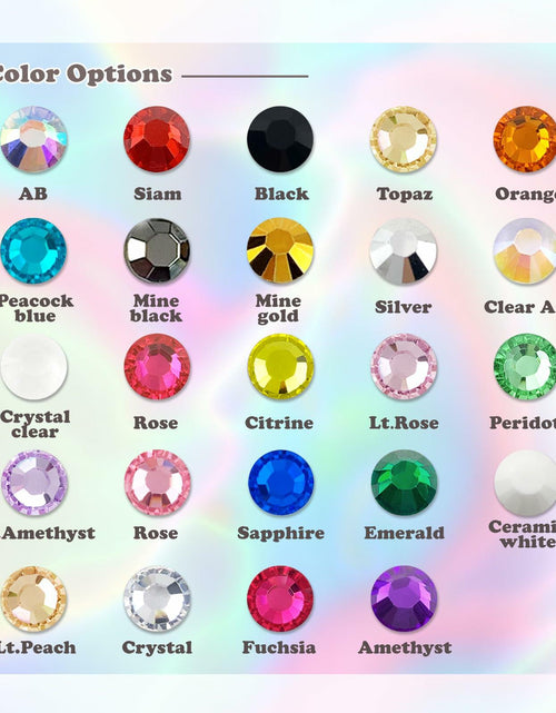 Load image into Gallery viewer, CLRDIVA 5mm Transparent Purple AB Resin Rhinestones Flatback Craft Gems

