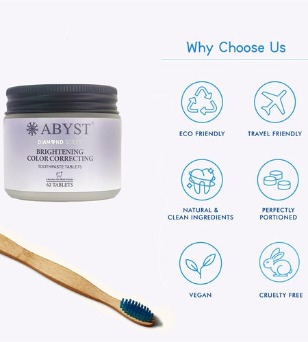 [Like New] ABYST Toothpaste Tablets Fluoride-Free Natural Whitening Nano Hydroxyapatite62Ct