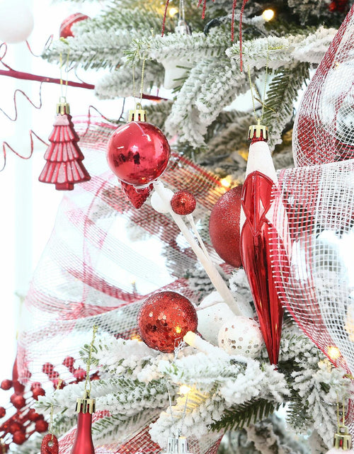 Load image into Gallery viewer, Sea Team Christmas Tree Branches Ornaments Twigs 15-Inch Champagne White 6-Pack
